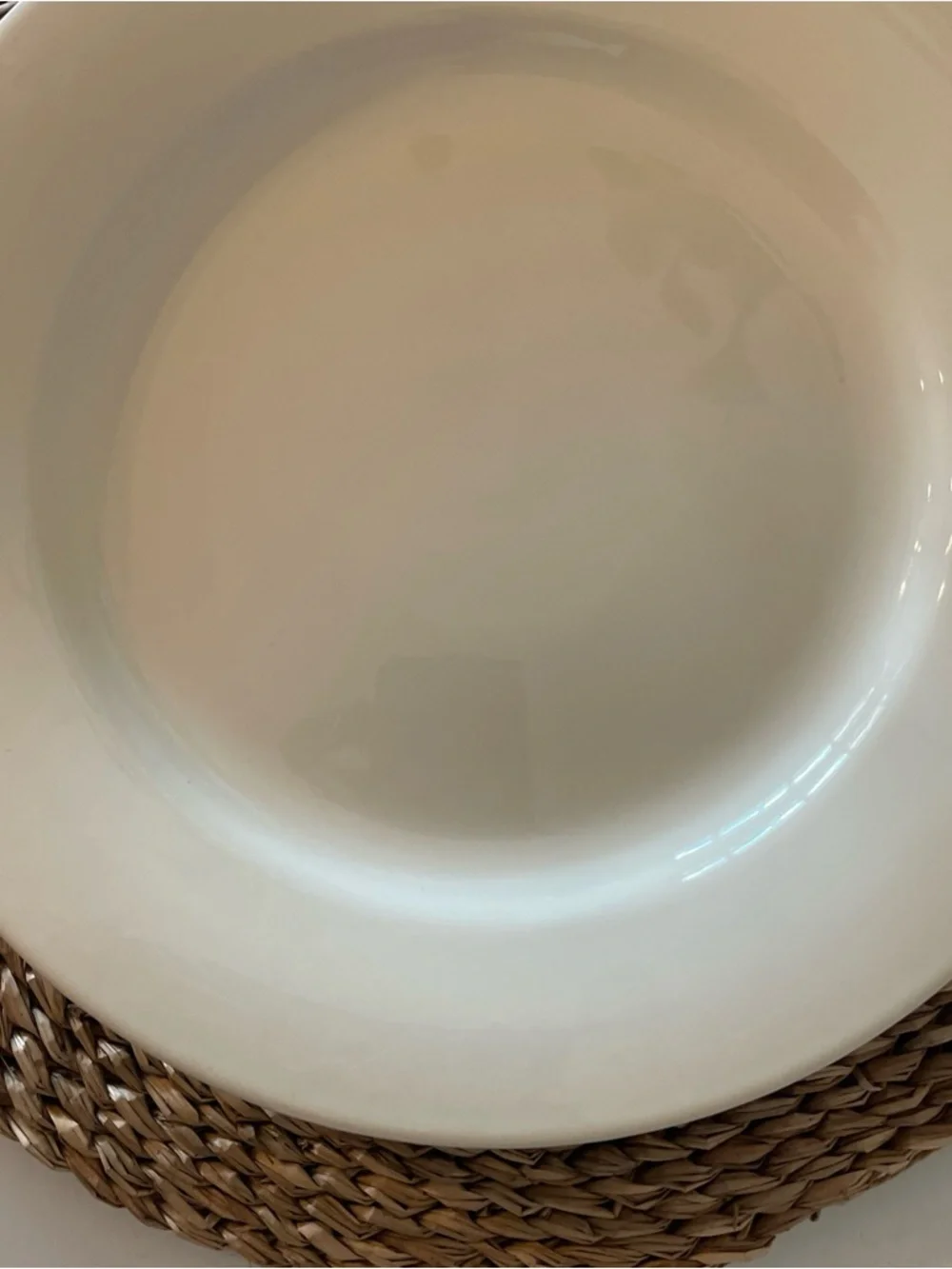 Williams Sonoma Belvedere Dinner Plate 11.5” Cream Beige Portugal